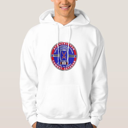 10. Gebirgsabteilung Afghanistan Veteran Hoodie (Vorderseite)