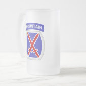 10. Gebirgsabteilung Mattglas Bierglas (Vorderseite Links)