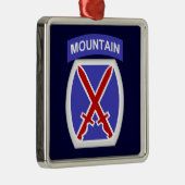 10. Gebirgsabteilung Ornament Aus Metall (Rechts)