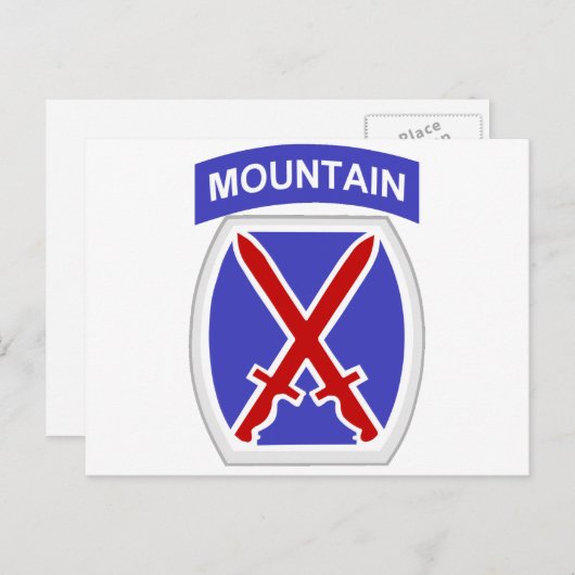 10. Gebirgsabteilung Postkarte (Vorne/Hinten)