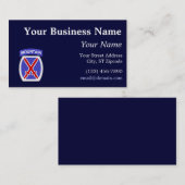 10. Gebirgsabteilung Visitenkarte (Vorne/Hinten)