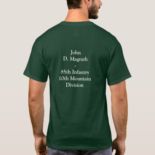 10. Gebirgsabteilungs-Nachkomme - T - Shirt (Rückseite)