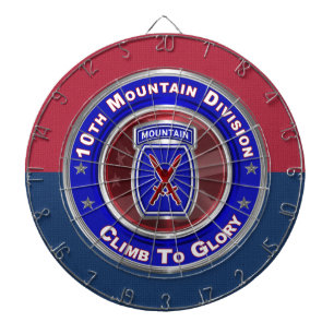10. Gebirgsdivision „Aufstieg zur Ehre“ Dartscheibe