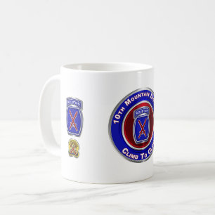 10. Gebirgsdivision „Climb To Glory“ Kaffeetasse