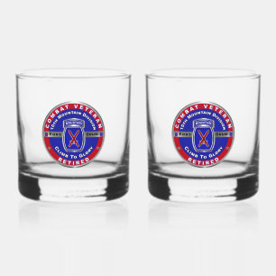 10. Gebirgsdivision im Ruhestand Whiskyglas