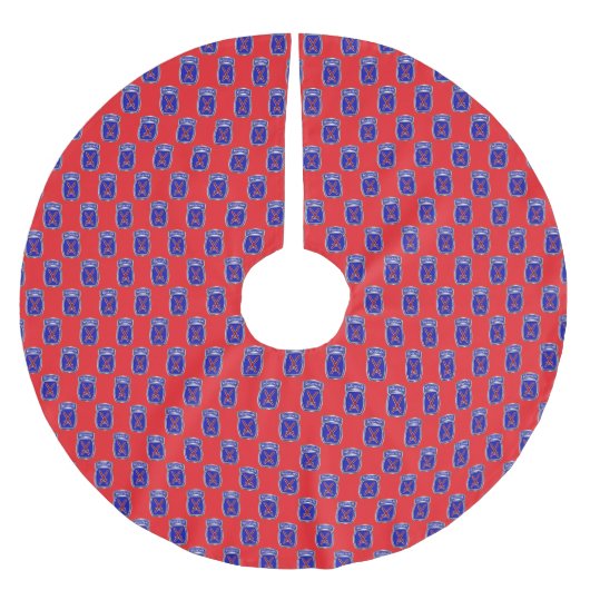 10. Gebirgsdivision Polyester Weihnachtsbaumdecke (Vorderseite)