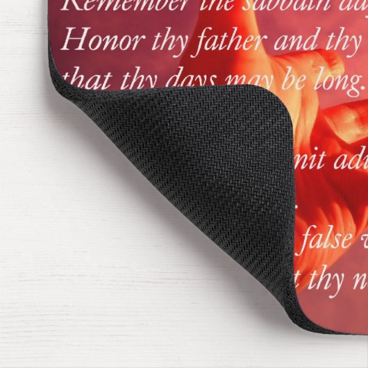 10 Gebot-Mausunterlage Mousepad (Ecke)