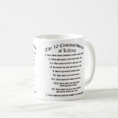 10 Gebote des Aufhebens Kaffeetasse (VorderseiteRechts)