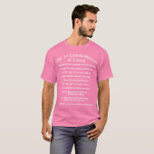 10 Gebote des Aufhebens T-Shirt (Vorne ganz)