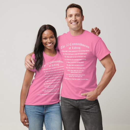 10 Gebote des Aufhebens T-Shirt (Unisex)
