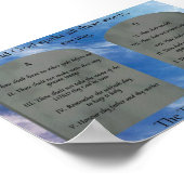 10 Gebote in Clouds Poster (Ecke)