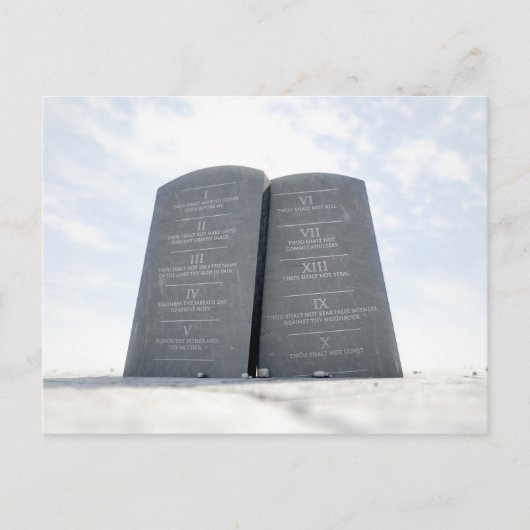10 Gebote in der Wüste Postkarte (Vorderseite)