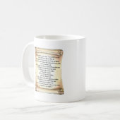 10 Gebote Kaffeetasse (Vorderseite Links)