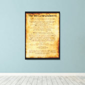 10 Gebote - Leinwand (Insitu (Holzboden))