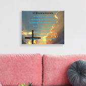 10 Gebote Mauer Art Leinwanddruck (Insitu (Wohnzimmer))