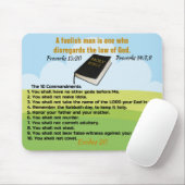 10 Gebote Mousepad (Mit Mouse)