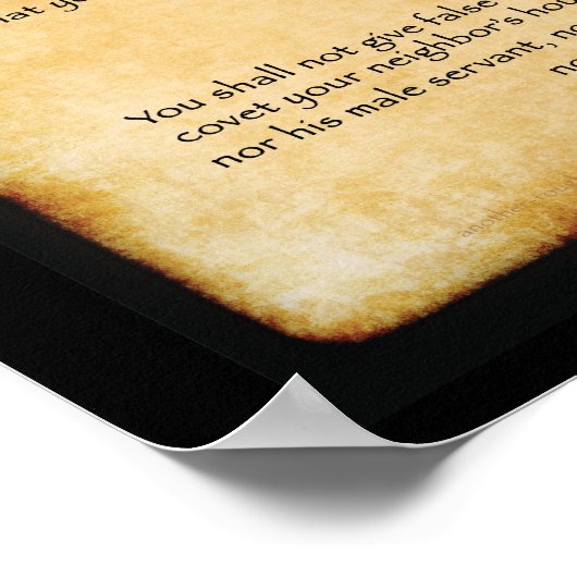 10 Gebote Poster 16 x 20 (Ecke)