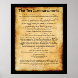 10 Gebote Poster 16 x 20