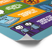 10 Gebote Poster - biblische Wand Art Yahuah (Ecke)