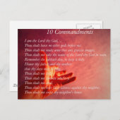 10 Gebote Postkarte (Vorne/Hinten)