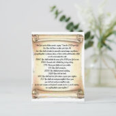 10 Gebote Postkarte (Stehend Vorderseite)