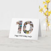 10. Geburtstag 10. Custom Foto Collage Karte (Gelbe Blume)