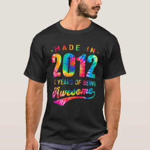 10. Geburtstag 10 Jahre alte Gefärbte Krawatte 201 T-Shirt