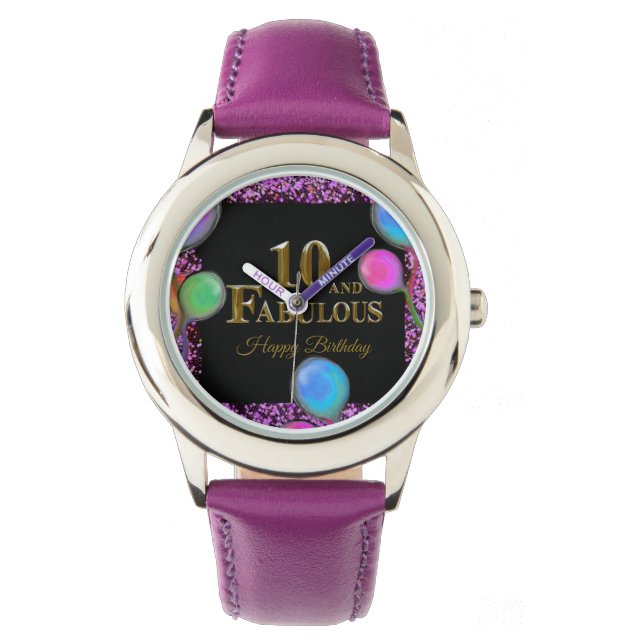 10. Geburtstag  Armbanduhr (Vorderseite)