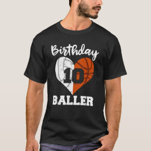 10. Geburtstag Baller Funny 10 Jahre alter Volleyb T-Shirt