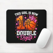 10. Geburtstag Basball Mädchen Coquette Bow10 Jahr Mousepad (Mit Mouse)