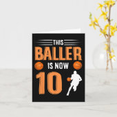 10. Geburtstag Basketball Dieser Baller ist jetzt  Karte (Gelbe Blume)