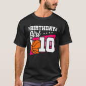 10. Geburtstag Basketball Geburtstag 10-jähriges M T-Shirt (Vorderseite)