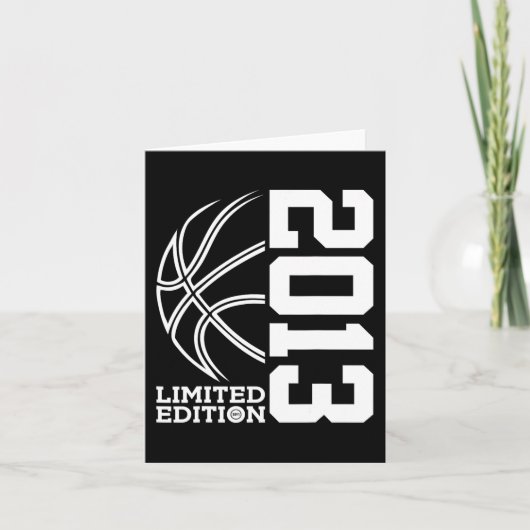10. Geburtstag Basketball Limited Edition 2013 2 Karte (Vorderseite)
