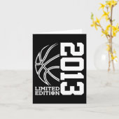 10. Geburtstag Basketball Limited Edition 2013 2 Karte (Gelbe Blume)