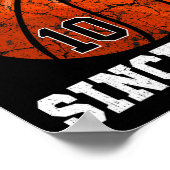 10. Geburtstag Basketball Spieler 10 Jahre alt Vin Poster (Ecke)