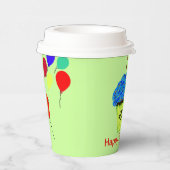 10. Geburtstag Blue Cupcake Balloons JEDES ALTER Pappbecher (Rechts)