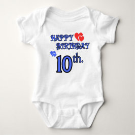 10. Geburtstag Bodysuit Baby Strampler