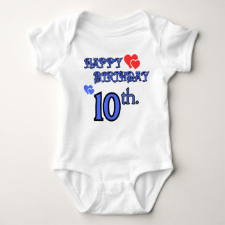 10. Geburtstag Bodysuit Baby Strampler