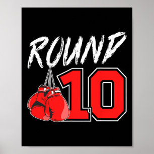 10. Geburtstag Boxen Junge 10 Jahre alter Boxer Bd Poster