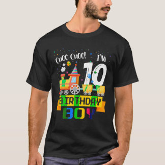 10. Geburtstag Boy Train 10 Jahre Altes Cooles B T T-Shirt