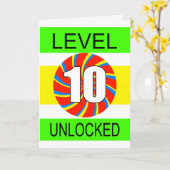 10. Geburtstag Computer Gamer Karte (Gelbe Blume)