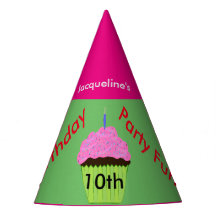 10. Geburtstag Cupcake Balloons Personalisiert Hat