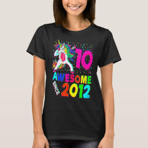 10. Geburtstag Dabbing Einhorn Party 10 Jahre alt T-Shirt