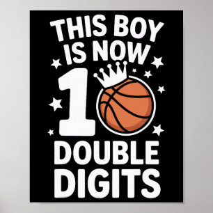 10. Geburtstag Dieser Junge ist jetzt 10 zweistell Poster