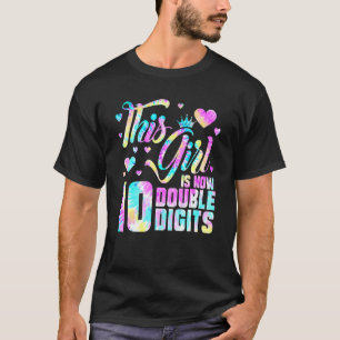 10. Geburtstag dieses Mädchen ist jetzt 10 doppelt T-Shirt