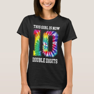 10. Geburtstag dieses Mädchen ist jetzt 10 doppelt T-Shirt