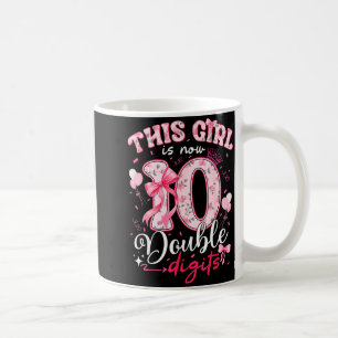 10. Geburtstag Dieses Mädchen ist jetzt 10 Doppelz Kaffeetasse