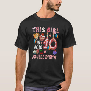 10. Geburtstag dieses Mädchen ist jetzt 10 Jahre a T-Shirt