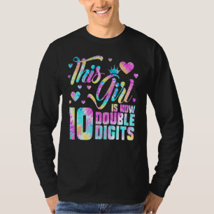 10. Geburtstag dieses Mädchen ist jetzt 10 zweiste T-Shirt
