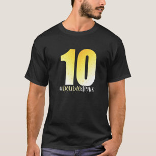 10. Geburtstag Doppelstelzen Mädchen 10 10 Yellow  T-Shirt